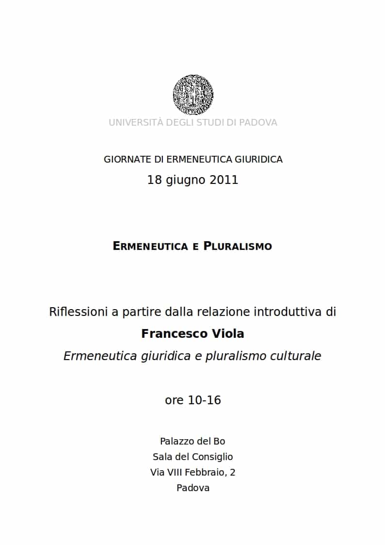 GIORNATE DI ERMENEUTICA GIURIDICA-2011-programma